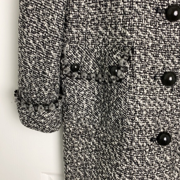 Spenser Jeremy Vintage Jacket Black and White Knee length. Size S - Picture 3 of 8